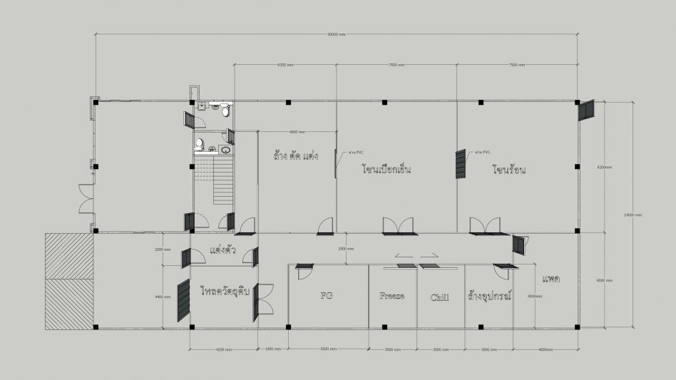 งานออกแบบ Plan Layout ไลน์ผลิต